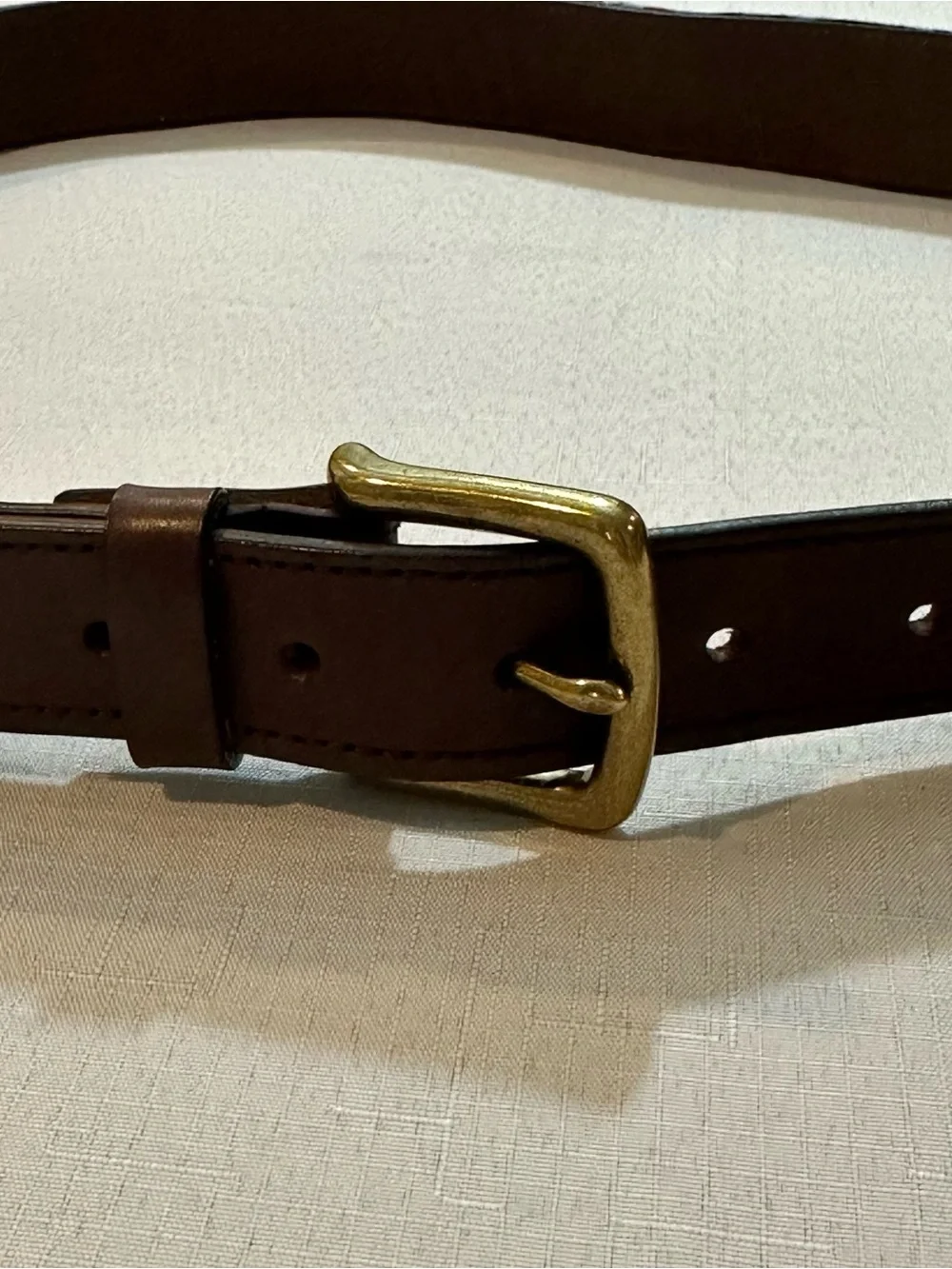 Brooks Brothers 346 Patchwork Madras Leather Belt Size 42